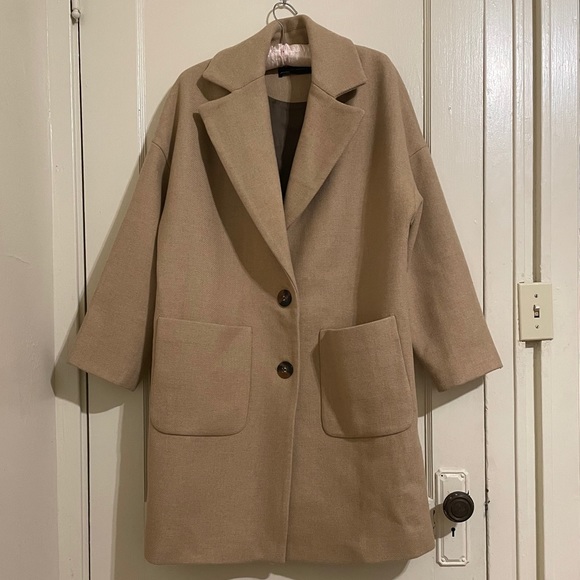 Zara Oversized Camel Coat - Picture 1 of 4